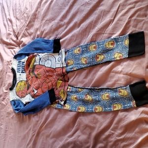 Iron Man waffled sleep set